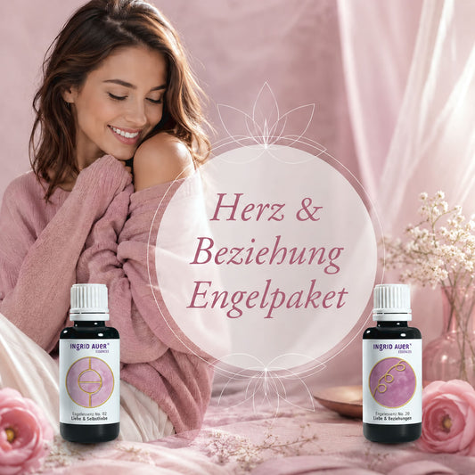 Herz & Beziehung Engelpaket mit Engelessenzen von Ingrid Auer